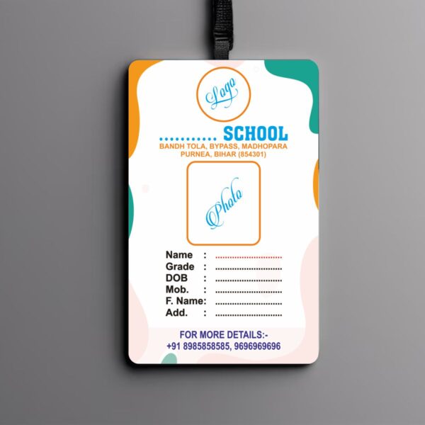 School id card cdr file - download