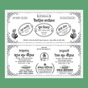 Hindu wedding Card Design CDR file Hindi Matter