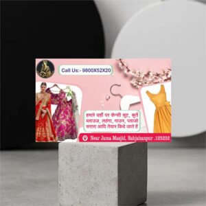 Ladies tailor visiting card cdr
