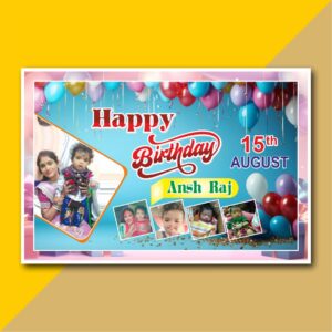 Birthday Flex Design cdr