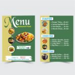 Menu Card Designs cdr file