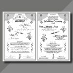 Urdu English Wedding Card