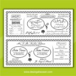 Muslim Wedding Card Design English Urdu Matter CDR File