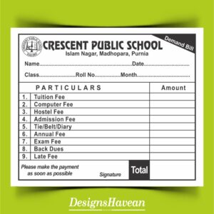 college payment receipt
