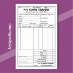 gst bill book design cdr