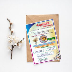 Aqiqa Invitation CArd Cdr File