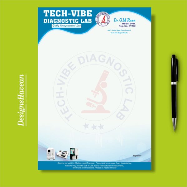 Pathlogy Lab Report Pad Design CDR File
